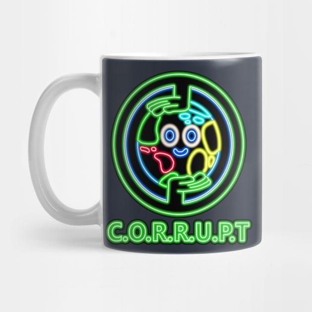 CORRUPT Logo Neon Sign from The Amazing World of Gumball by gkillerb